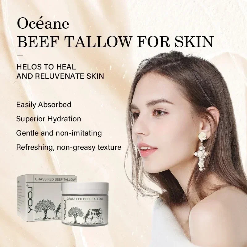 Beef Tallow & Wild Honey Whipped Face & Body Moisturizer 50ml