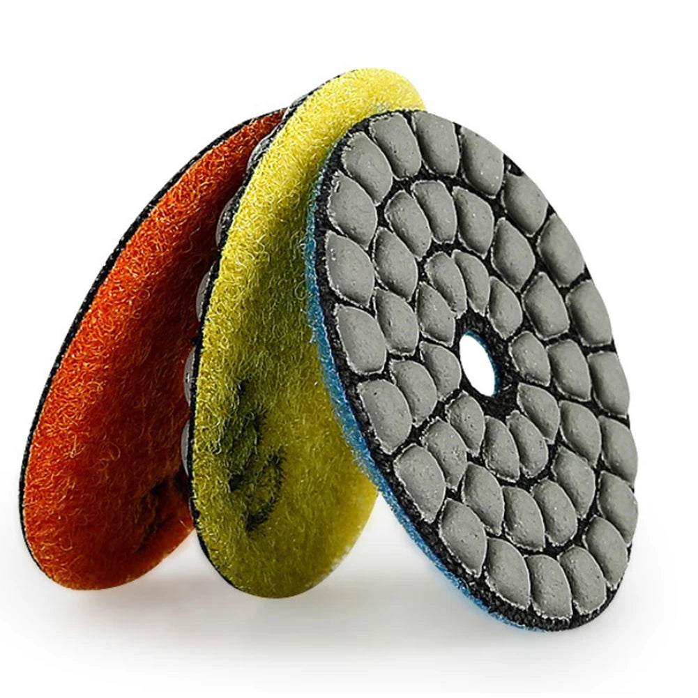 1X Dry Polishing Pad Granite Marble Sanding Disc Stone Dia-mond
