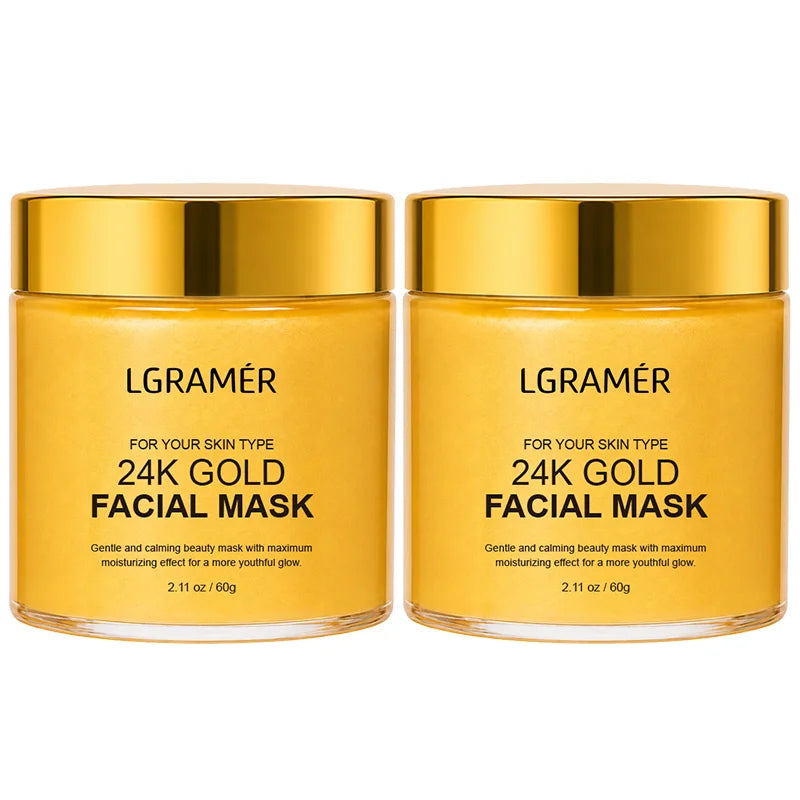 24K Gold Anti-Aging Face Mask – Moisturizing & Pore Minimizing