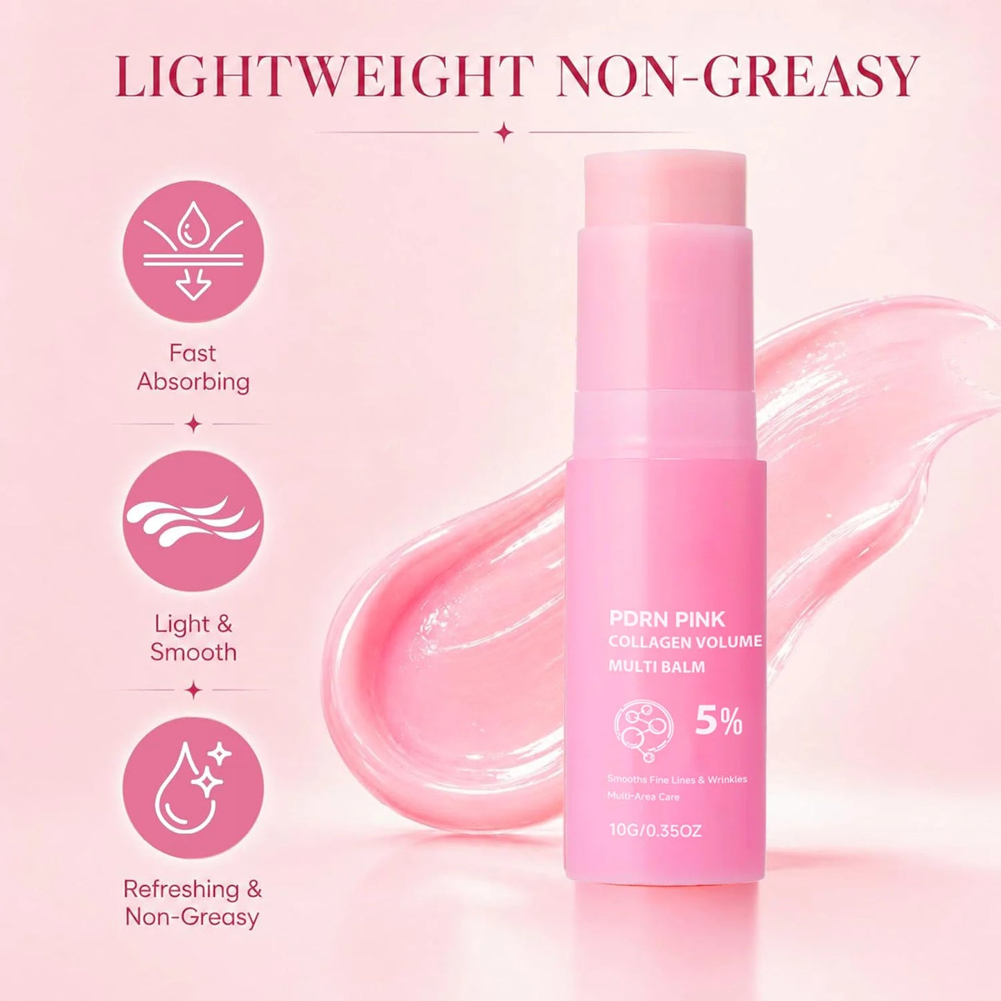 PDRN Pink Collagen Hydrating Balm Stick – Face, Lips & Eyes