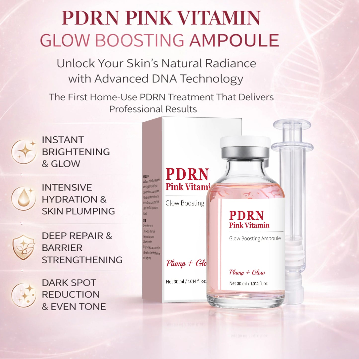 Deep Collagen Silk Peptide Intensive Ampoule, Face-Lift Serum with Peptides & Deep Collagen Plumping, Smooth, Korean Skincare Peaceful Pleasures Health and Wellness