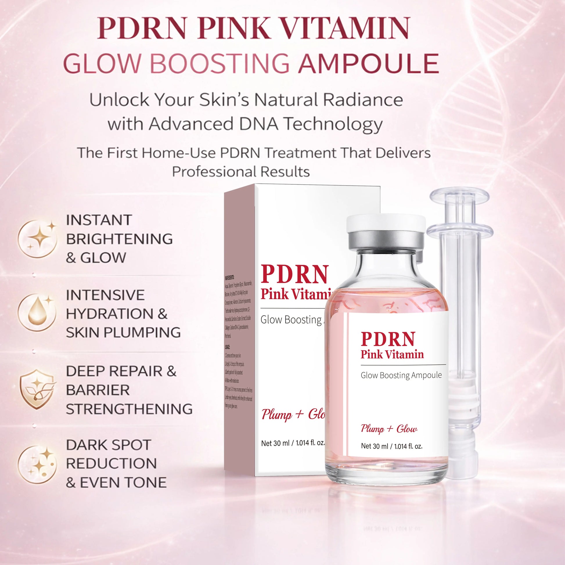 Deep Collagen Silk Peptide Intensive Ampoule, Face-Lift Serum with Peptides & Deep Collagen Plumping, Smooth, Korean Skincare Peaceful Pleasures Health and Wellness