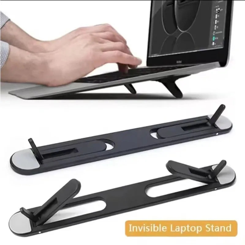 Portable Foldable Laptop Cooling Stand | Height Adjustable Laptop Stand Peaceful Pleasures Health and Wellness