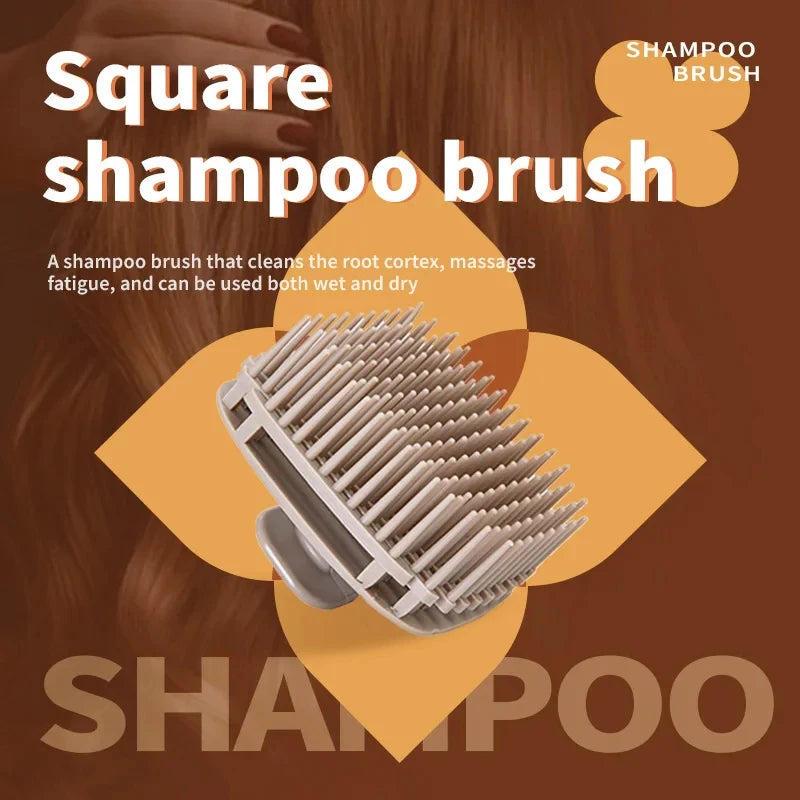1pcs Silicone Shampoo Brush Head Scalp Massage Comb Hair Washing Comb Body Massage Shower Brush Salon Hairdressing Tool Peaceful Pleasures Health and Wellness