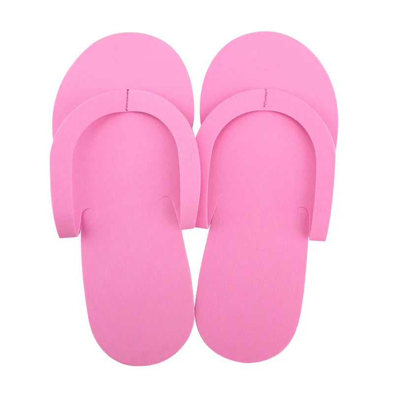 12-Pack Disposable Foam Pedicure Slippers for Salon & Spa