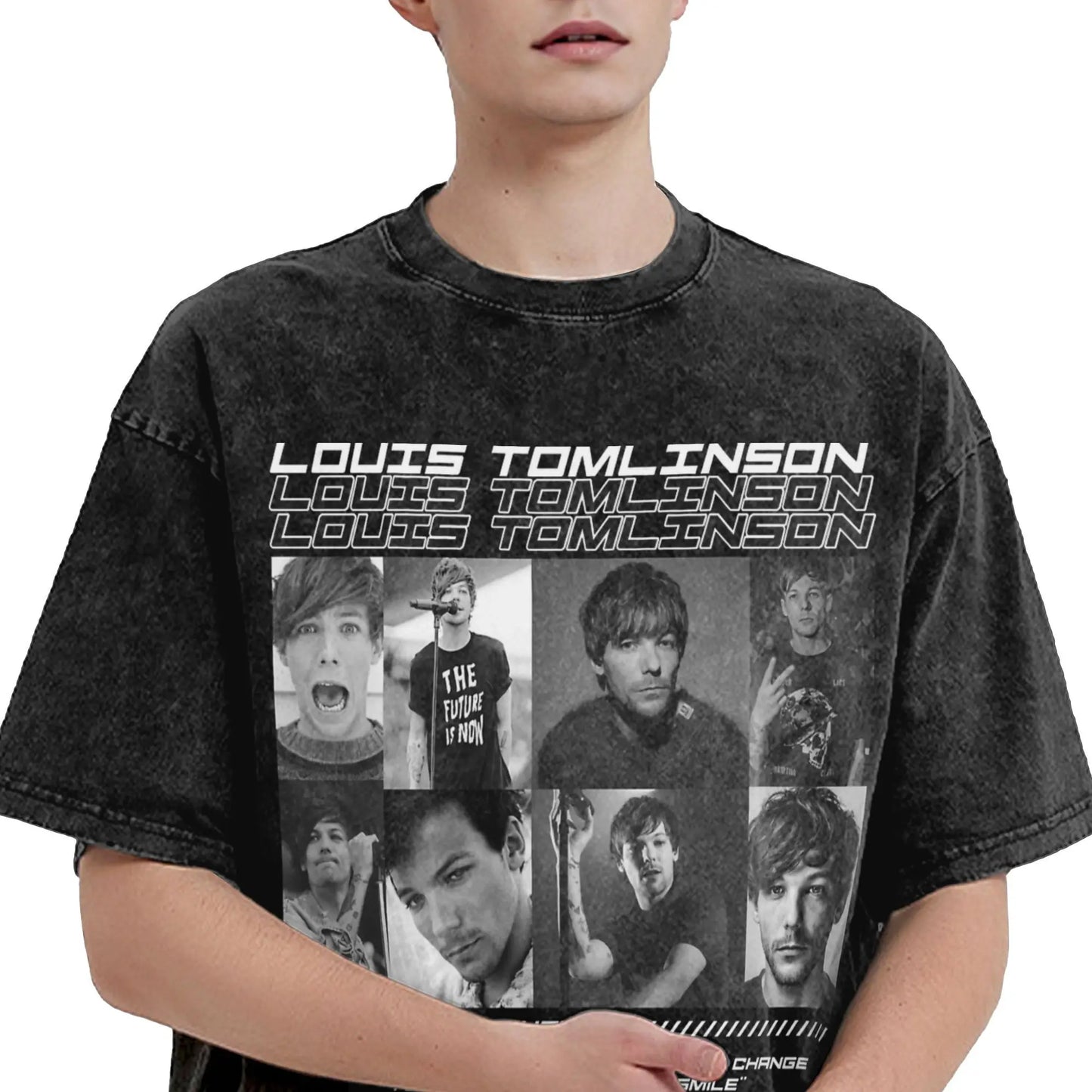 Louis Tomlinsons T Shirts Men's 100% Cotton Cool T-Shirt Round Collar I'm Yours Tees Short Sleeve Tops Summer Peaceful Pleasures Health and Wellness