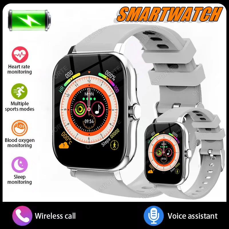 Smart Watch, Wireless calling /dial, Multi -Sport Mode, Calling Reminder And Rejection, SMS Reminder, For iPhone/Andriod Peaceful Pleasures Health and Wellness 2Silver