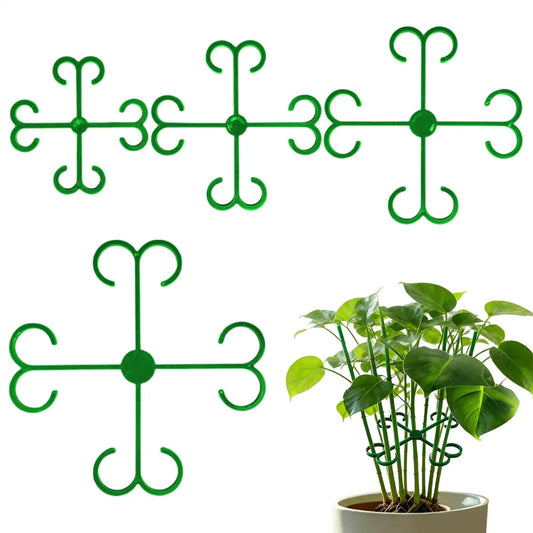 Reusable Double-Hook Plant Support Clips 4-Pack | Garden Stem Plant Support Clips Peaceful Pleasures Health and Wellness