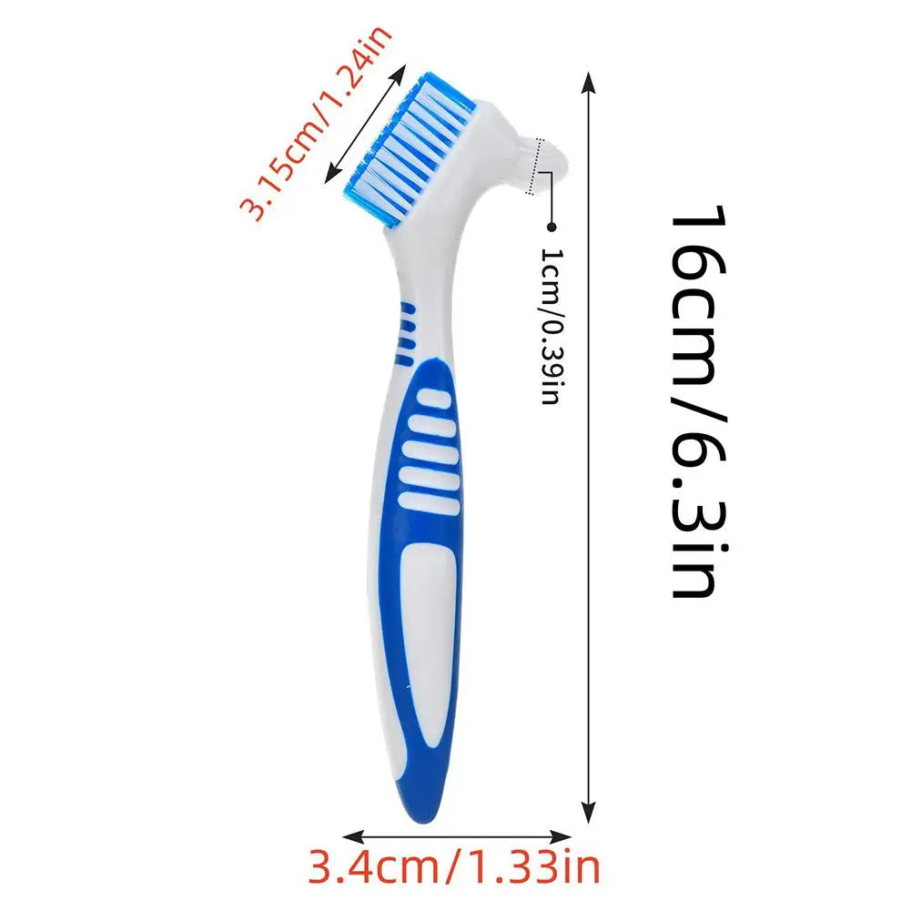 Denture Cleaning Brush | Soft Bristles & Ergonomic Handle