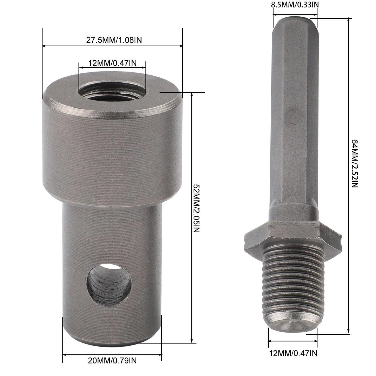Earth Auger Adapter – 4-Type SDS Drill Bit Arbor Connector
