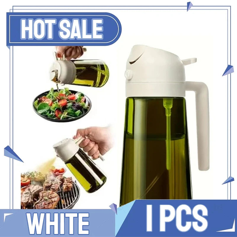 2-in-1 Oil Sprayer & Dispenser Bottle | Air Fryer & Cooking