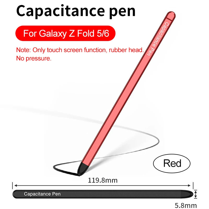 Stylus Pen For Samsung Galaxy fold 6 s pen Touch Pencil Galaxy fold 4 s pen Samsung For Touch Screen Universal Capacitive Pencil Peaceful Pleasures Health and Wellness Red for Z F5 F6