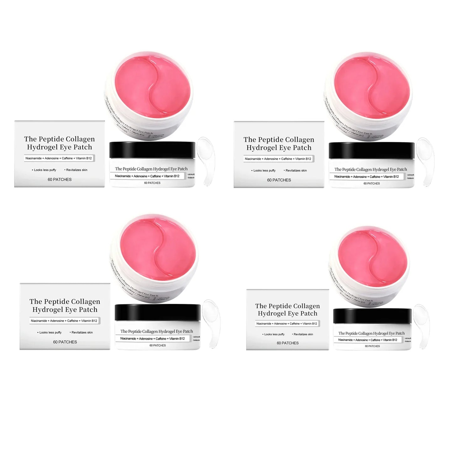 Collagen Hydrogel Eye Masks – Firming, Brightening, 60 Patches