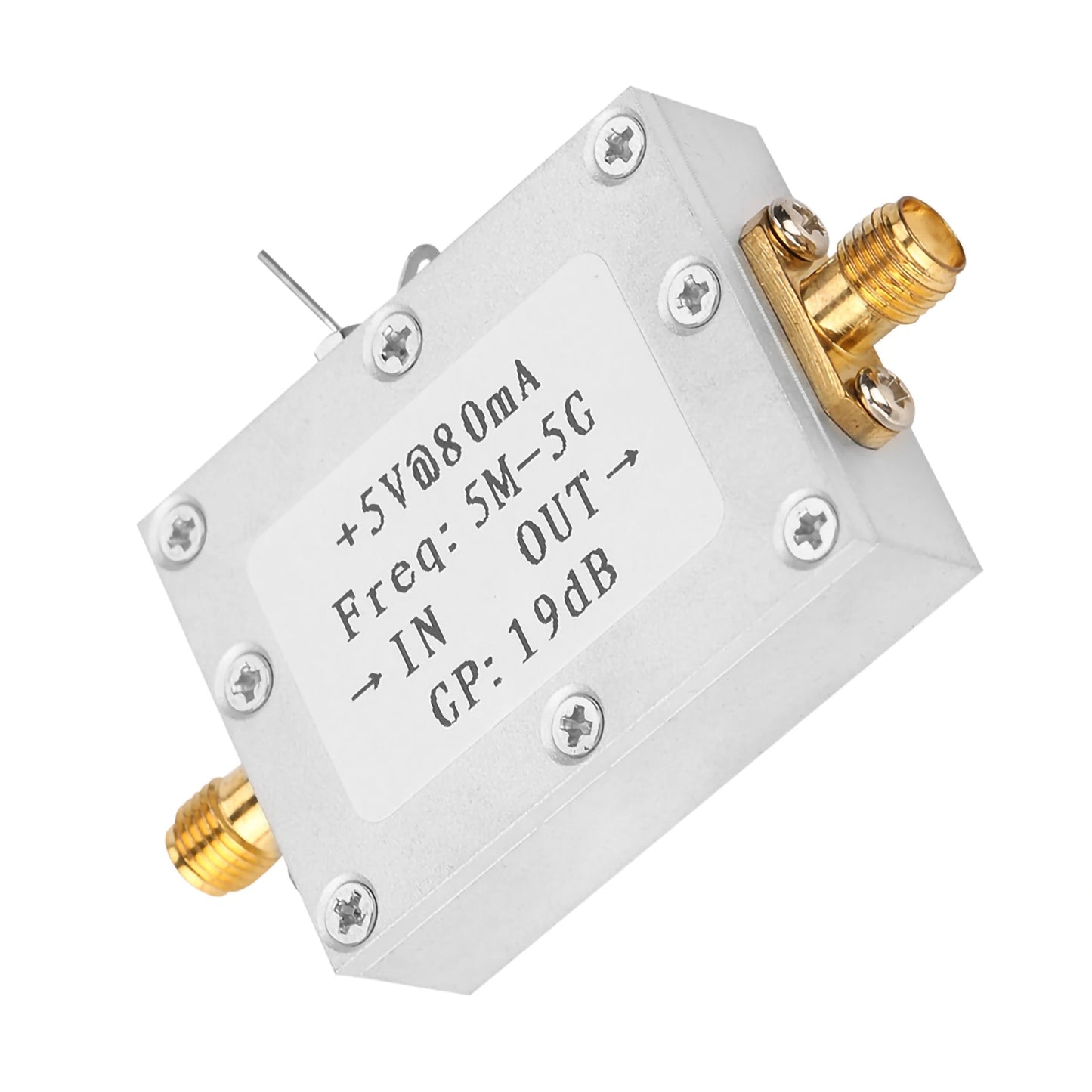 5M-5GHz Wideband RF Signal Amplifier Gain 19dB Broadband Amplification