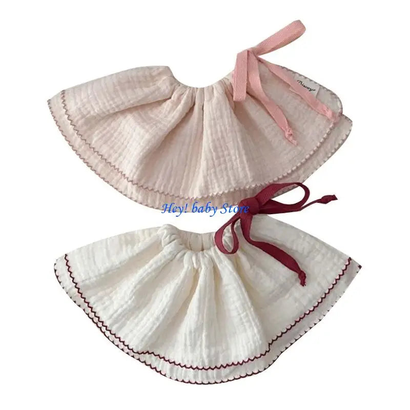 2-Pack Cotton Baby Bibs | Newborn Drool & Burp Cloths