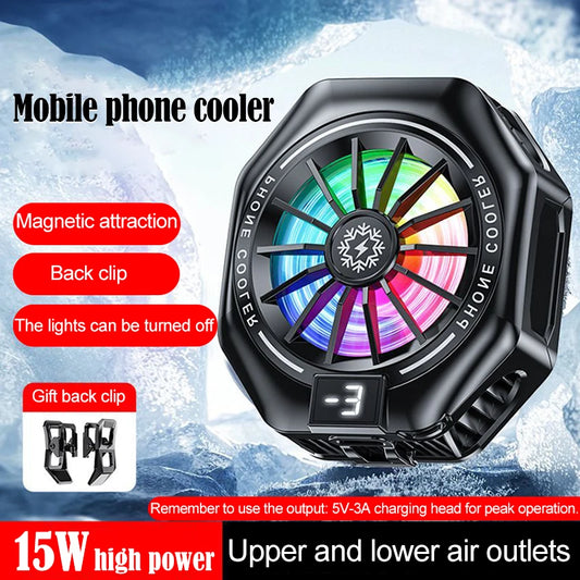 Black Shark Cooler For Cell Phone Cooling Fan Mobile Cooler Games Fan Cooling For Phone Accessories Cooler Phone Gaming Portable Peaceful Pleasures Health and Wellness