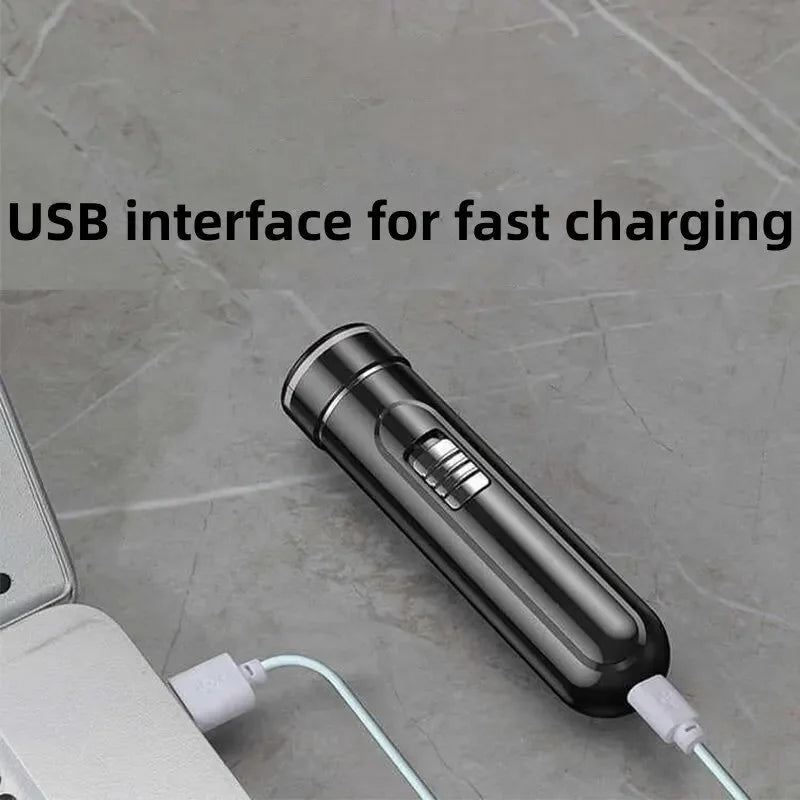 Compact & Convenient Electric Razor for Men - USB Rechargeable, Wet & Dry, Easy One-Button Use - Perfect for Home, Car & Travel! Peaceful Pleasures Health and Wellness