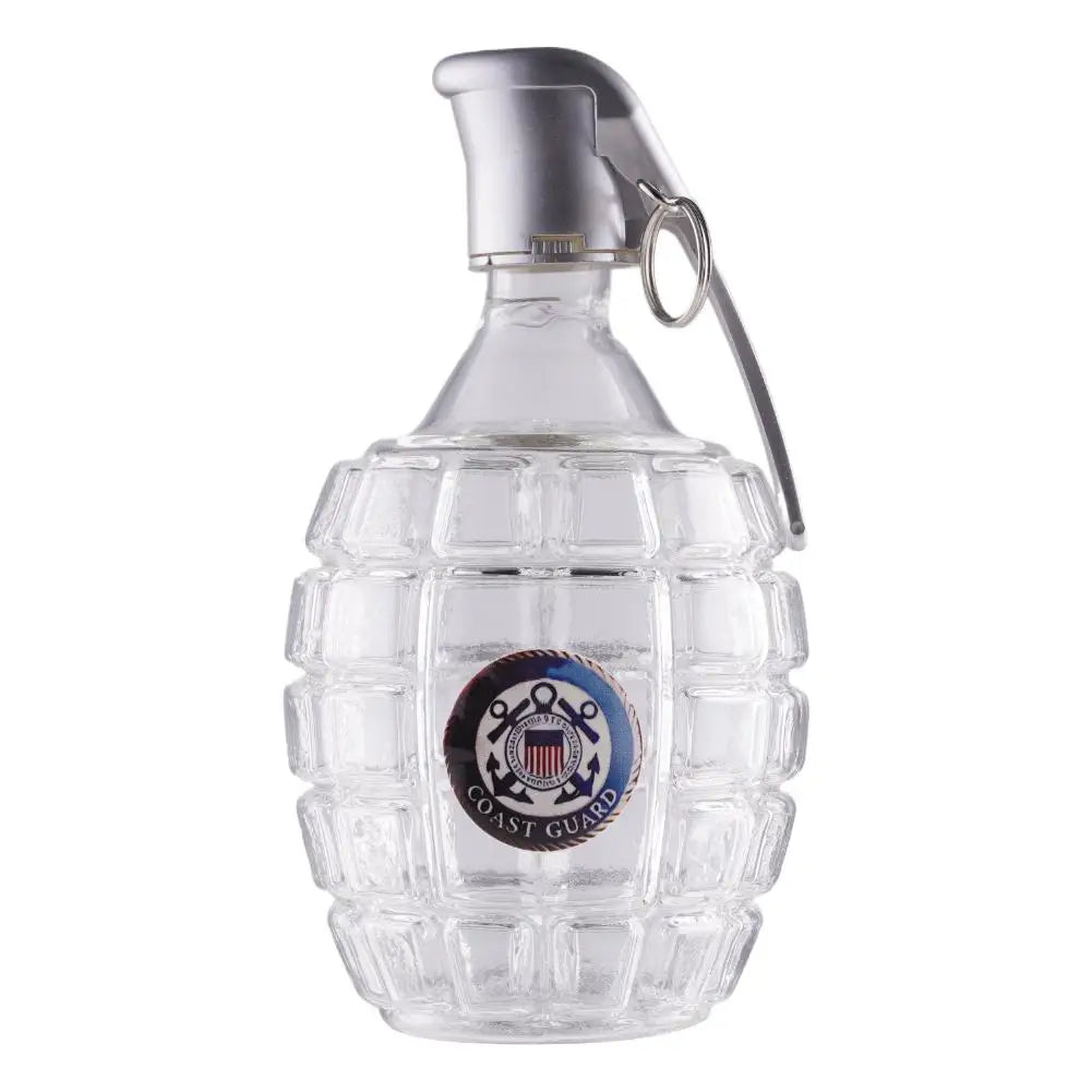Military Hand Grenade Whiskey Bottle | Veteran Gift Glass Novelty Whiskey Bottle Peaceful Pleasures Health and Wellness Guard