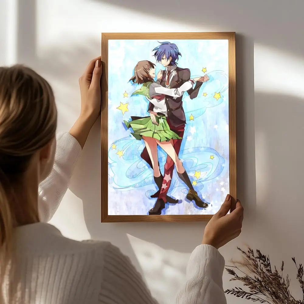 Anime Penguindrum HD Waterproof Self-Adhesive Wall Poster Anime Wall Poster Peaceful Pleasures Health and Wellness White7 15X20cmNoframe