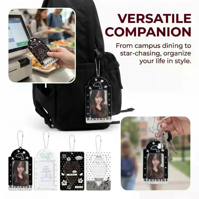 Kpop Photocard Holder Transparent Display Case & Keychain