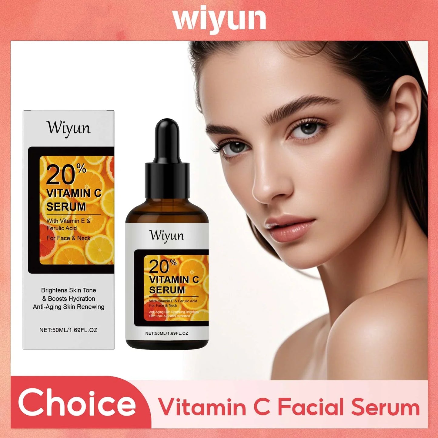 WIYUN Vitamin C Face Serum – Brighten, Firm & Hydrate