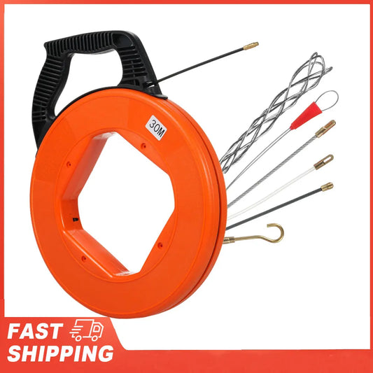 Cable Retractable Aid 30m High-quality Spiral Including 6 Adapters Peaceful Pleasures Health and Wellness