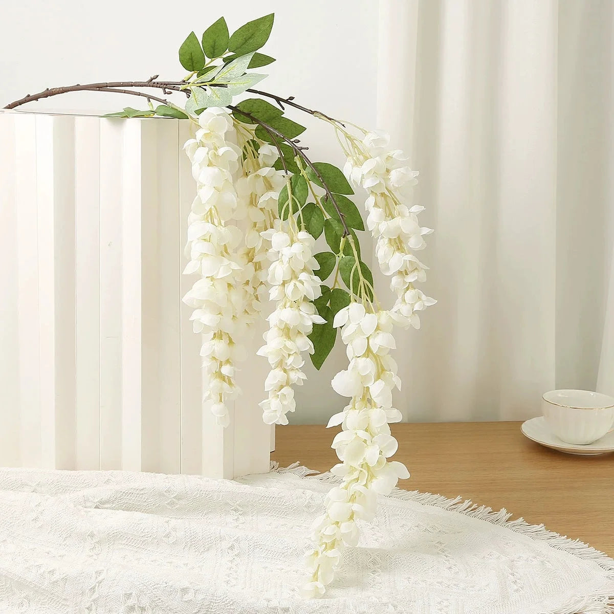 120cm Artificial Wisteria Garland Silk Hanging Vine Wedding