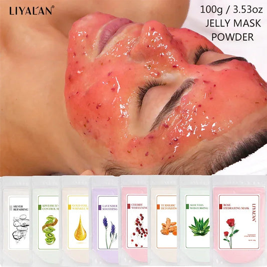 LIYALAN Face Jelly Mask Powder – Peel Off SPA Treatment Peaceful Pleasures Health and Wellness