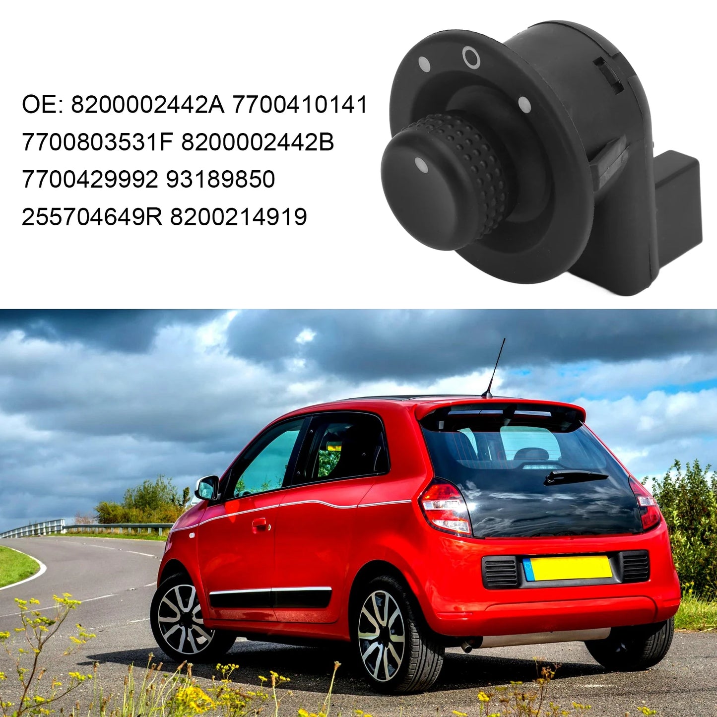 Power Side Mirror Switch 255704649R – Renault Kangoo Clio