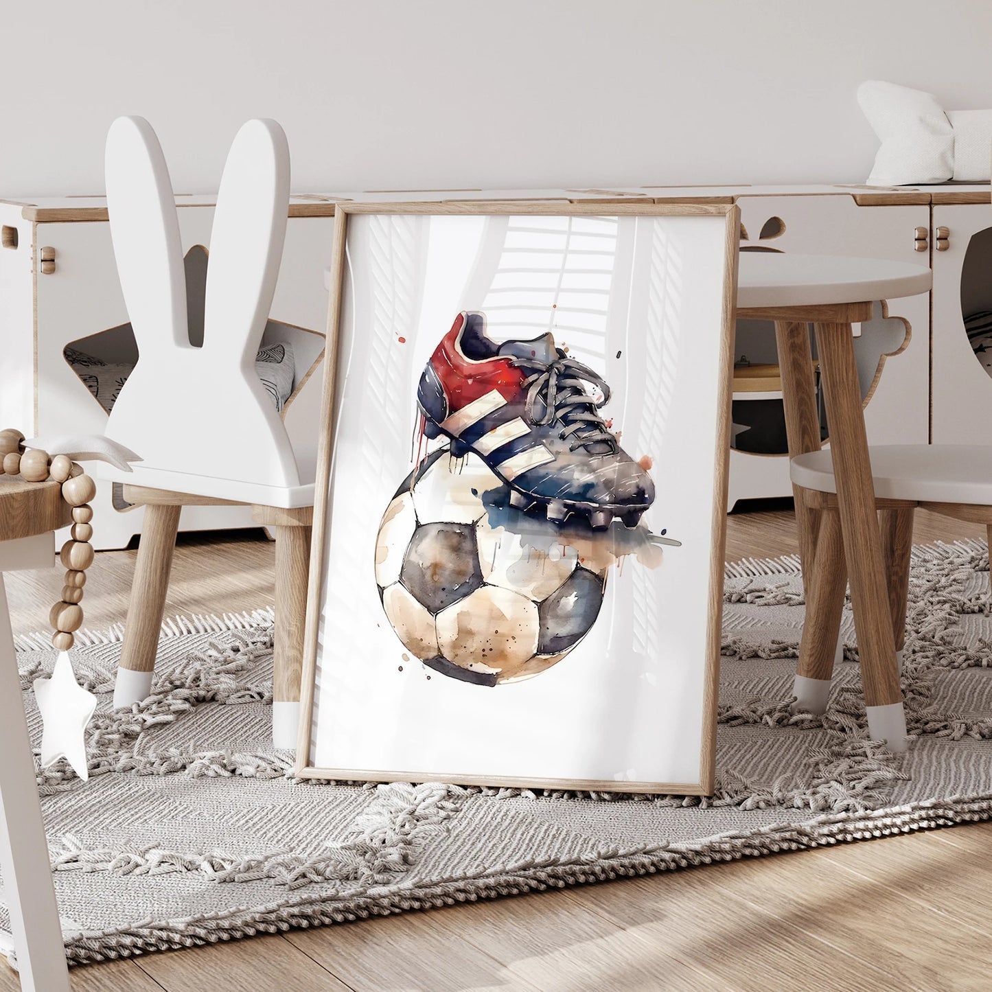Personalized Football Canvas Wall Art | 3-Piece Sports Print