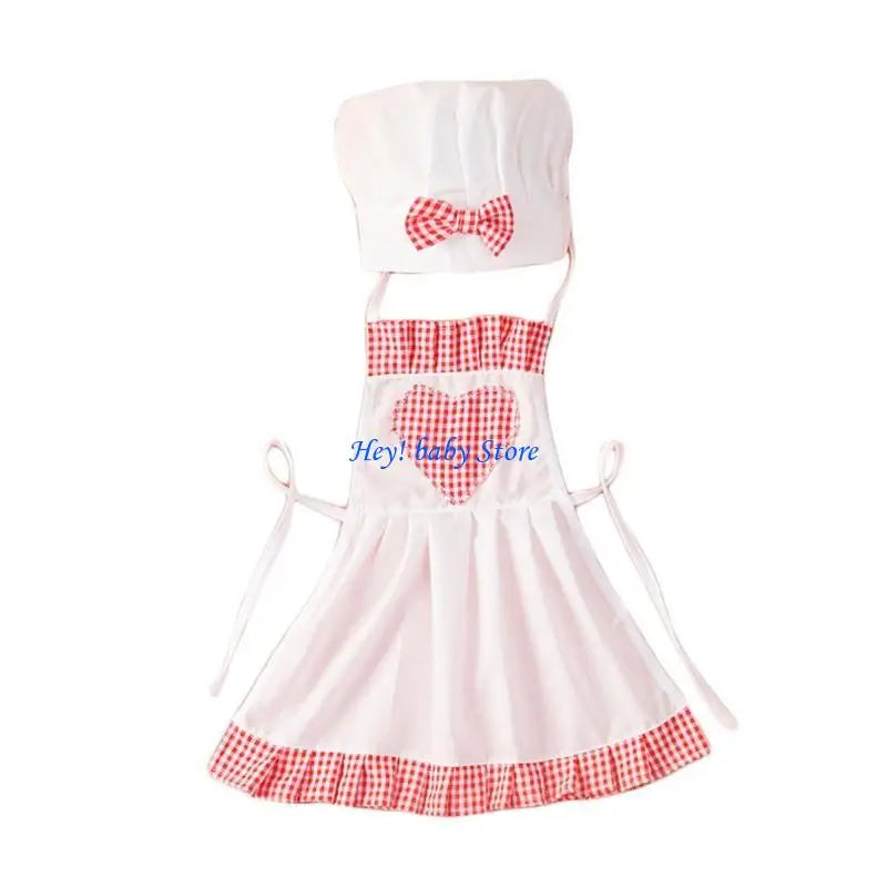 Baby Chef Hat & Apron Photo Prop Costume Set | 0–12 Months