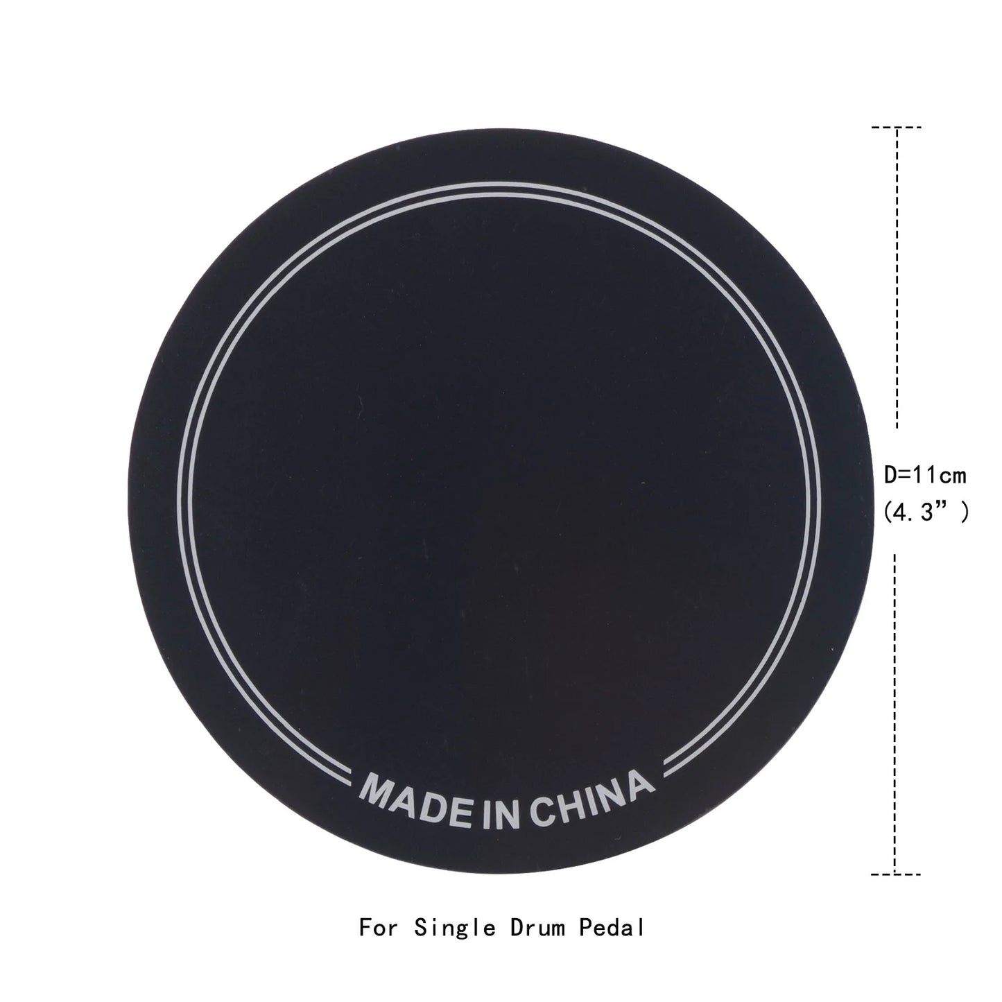 Single Double Pedal Patch Bass Drum Drumhead Kick Pad Protector Parts