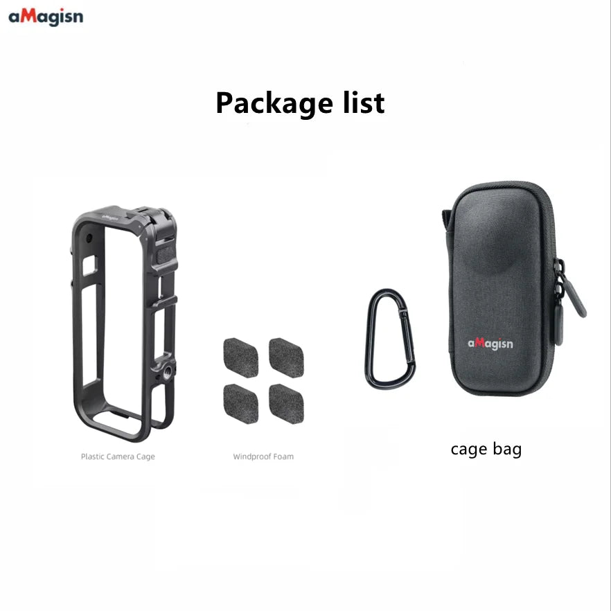 Aluminum Rabbit Cage Frame for Insta360 X4 Air | Metal Rig