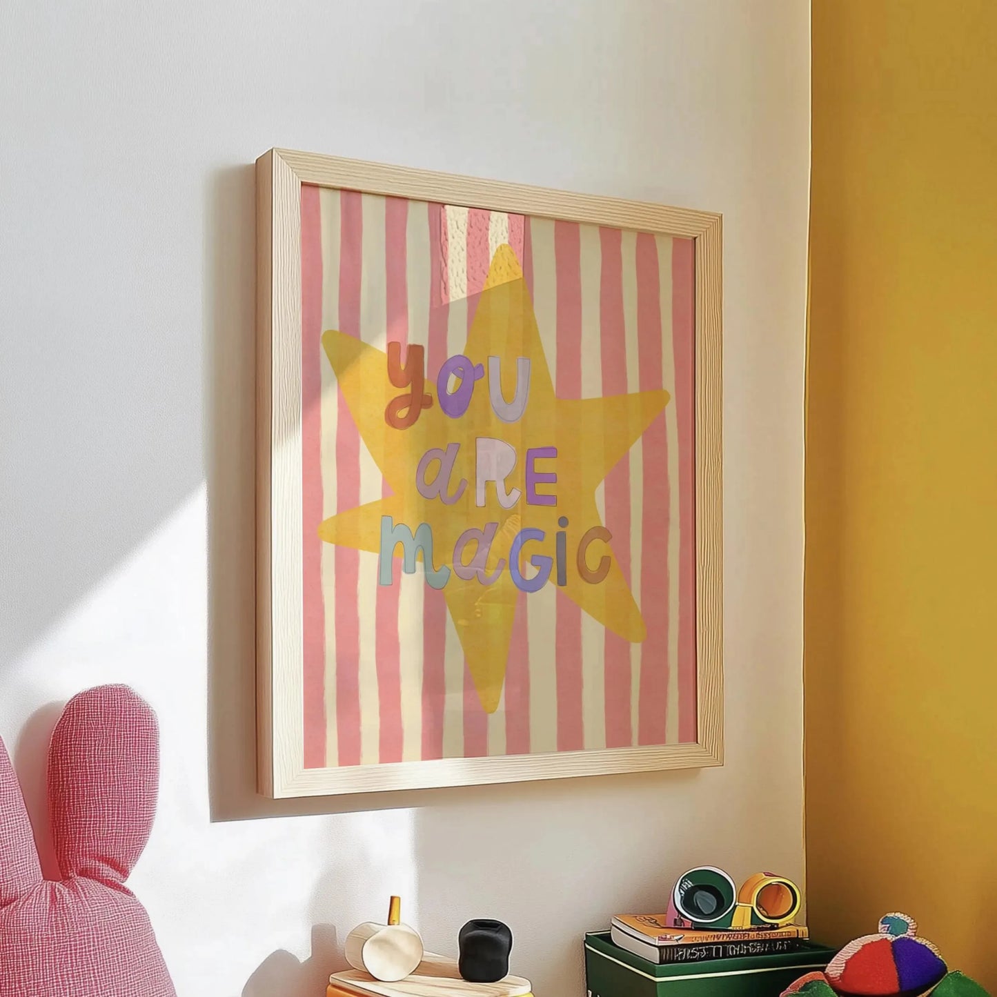 Unicorn Quote Canvas Wall Art | Nursery & Home Decor Print Canvas Wall Art Peaceful Pleasures Health and Wellness WO246 40x50cm Unframed
