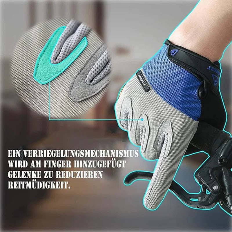 One Pair Gloves/Bike Gloves Full Finger Road Bicycle Gloves for Men and Women Anti-Slip Shock Gloves Peaceful Pleasures Health and Wellness
