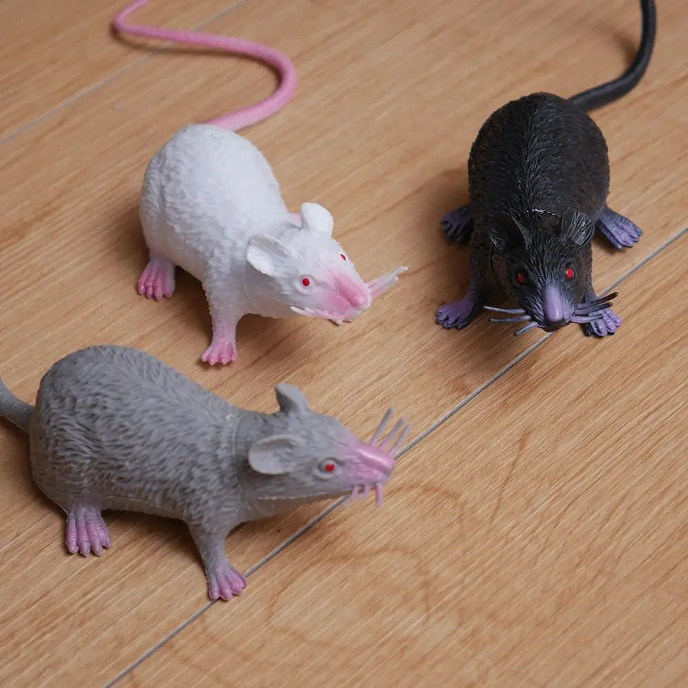 Lifelike Fake Rat Prank Toy | Halloween Novelty Mouse Prop