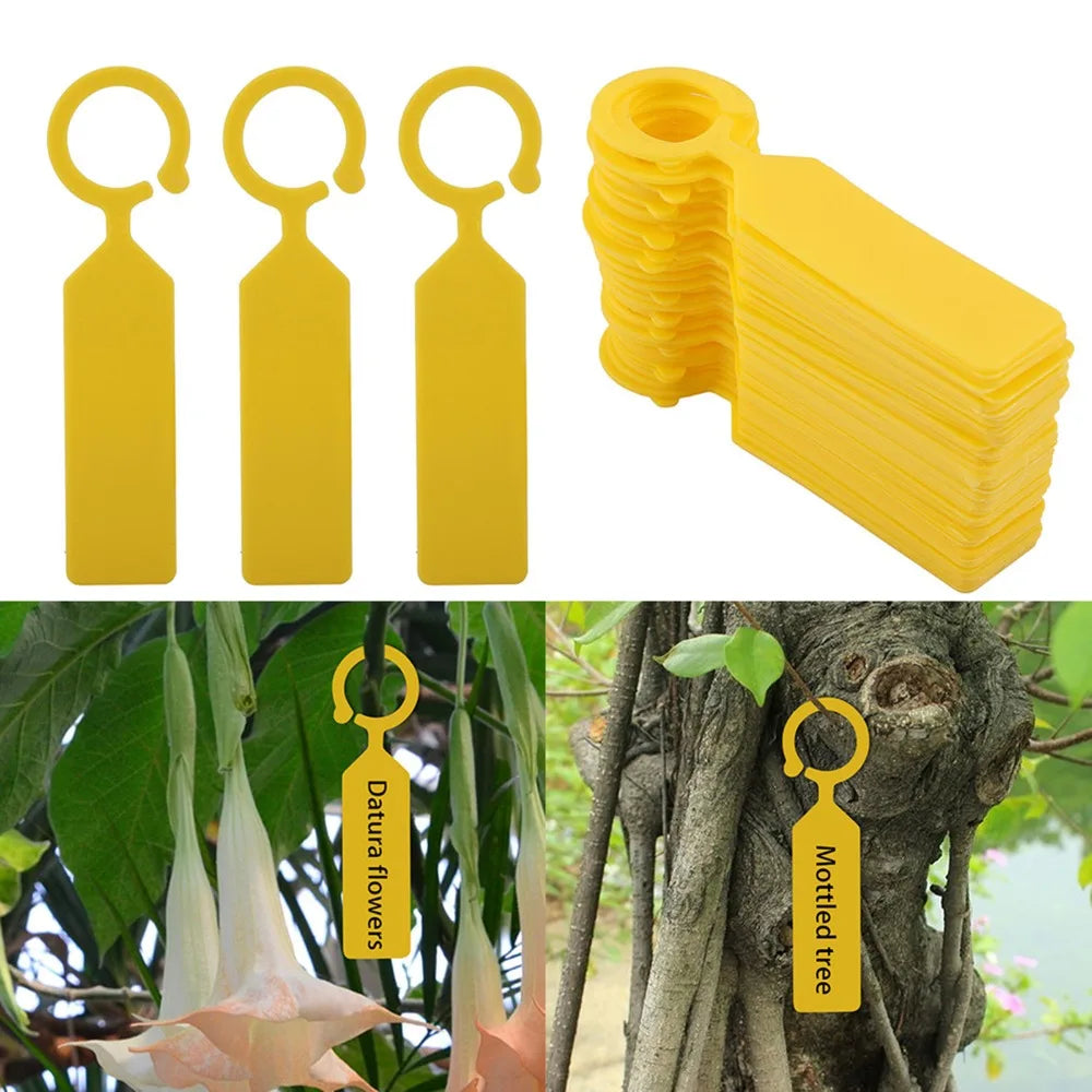 200PCS Reusable Plastic Plant Labels – Writable Nursery Tags