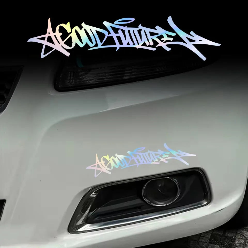 GOODFUTURE Handwritten Vinyl Car & Motorcycle Decal Sticker
