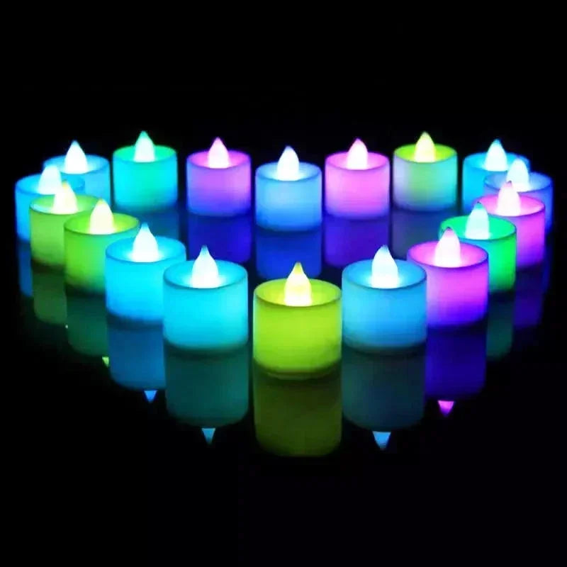 Flameless LED Tea Light Candles Set of 6 – Battery Included