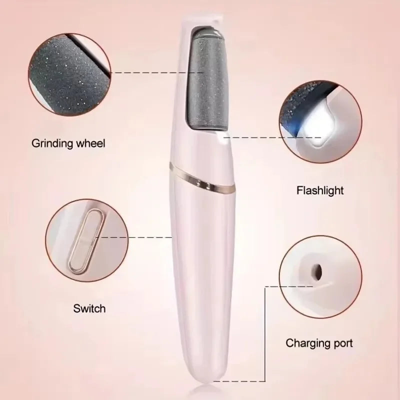 Electric Foot Grinder Automatic Foot Callus Rubbing Pedicure Rechargeable Dead Skin Callus Remover Feet Clean Care Machine Peaceful Pleasures Health and Wellness