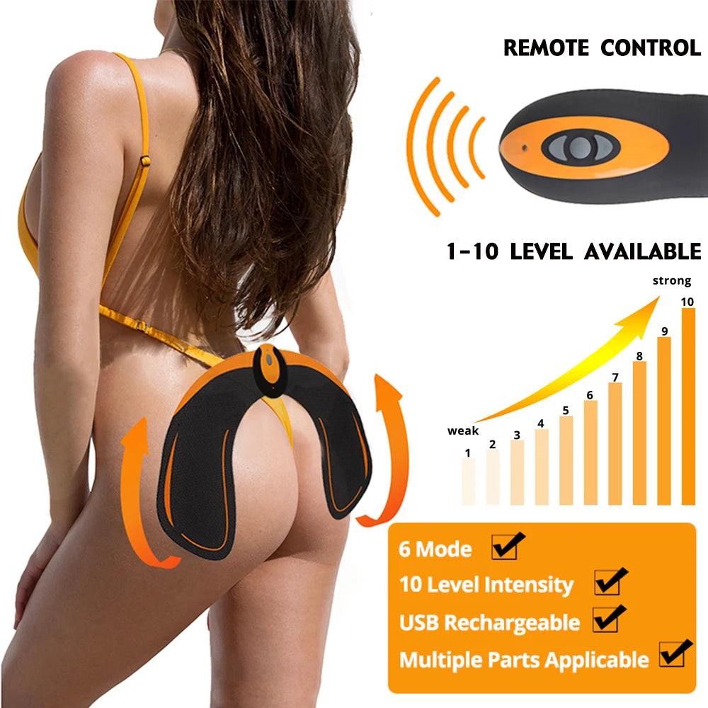 Abs Trainer EMS Abdominal Muscle Stimulator Wireless Electric Toning Belt USB Recharge Weight Loss Home Gym Fitness Equiment Hot Peaceful Pleasures Health and Wellness