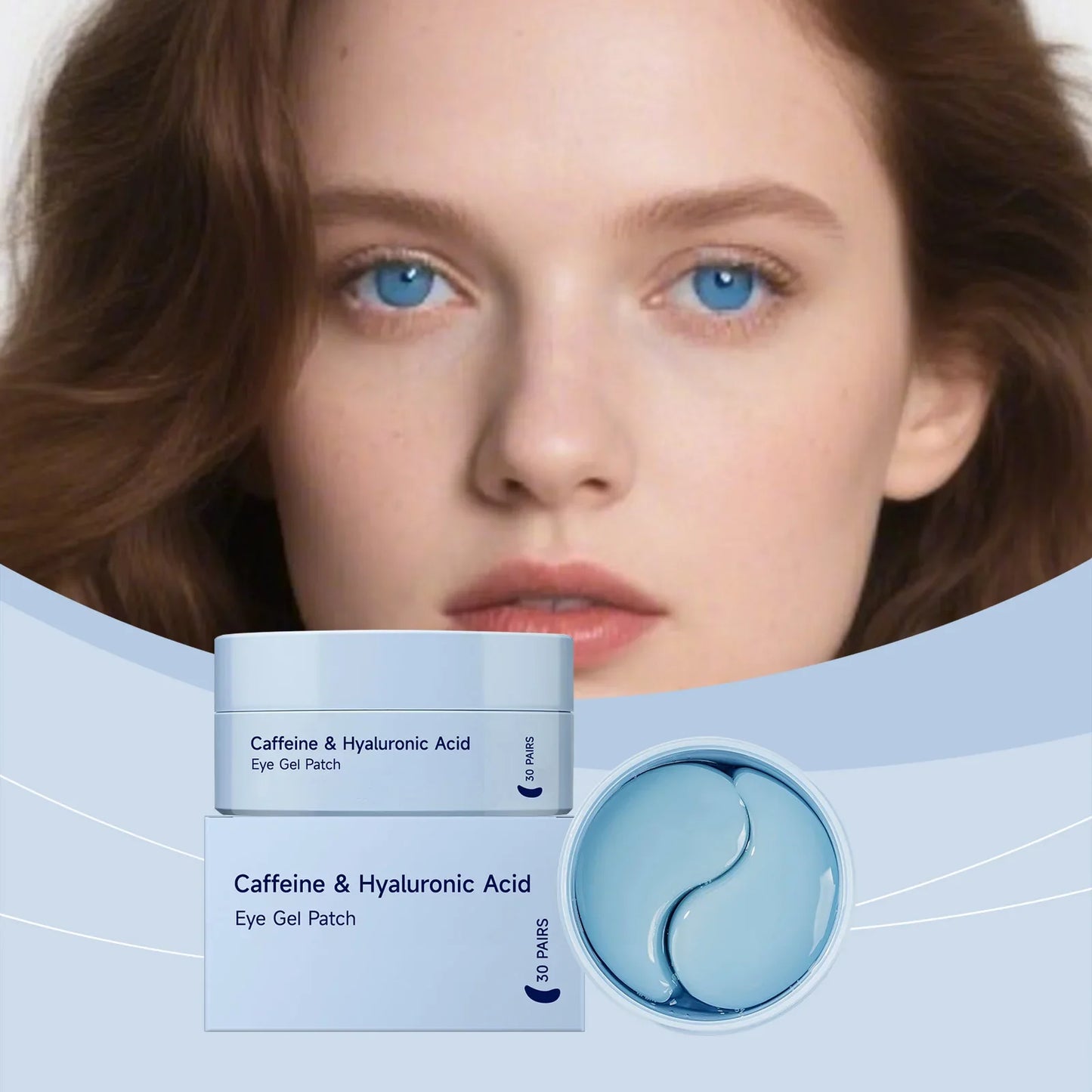 60-Piece Caffeine Eye Patches – Firming & Brightening Masks