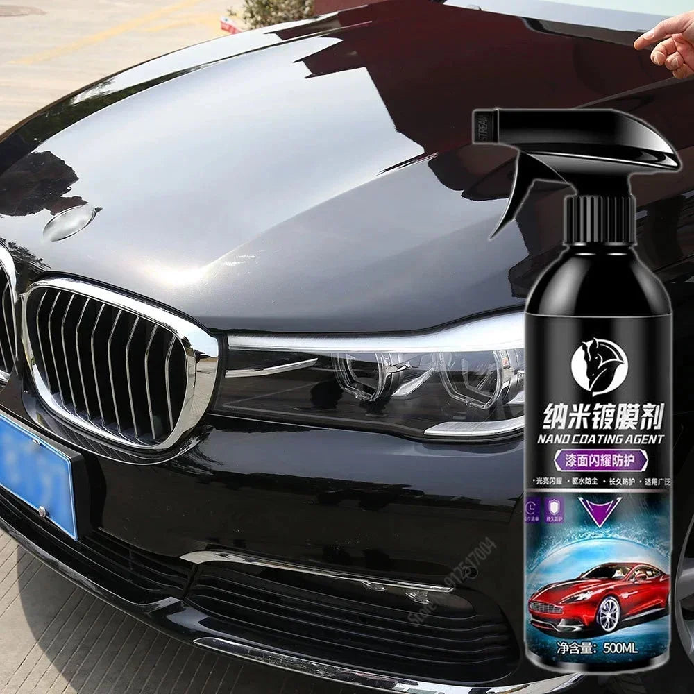 10H Ceramic Car Coating 500ML 9H Nano Liquid Glass Plated Crystal Hydrophobic Waterproof Polishing Paint Hardness Car Polish Wax Peaceful Pleasures Health and Wellness