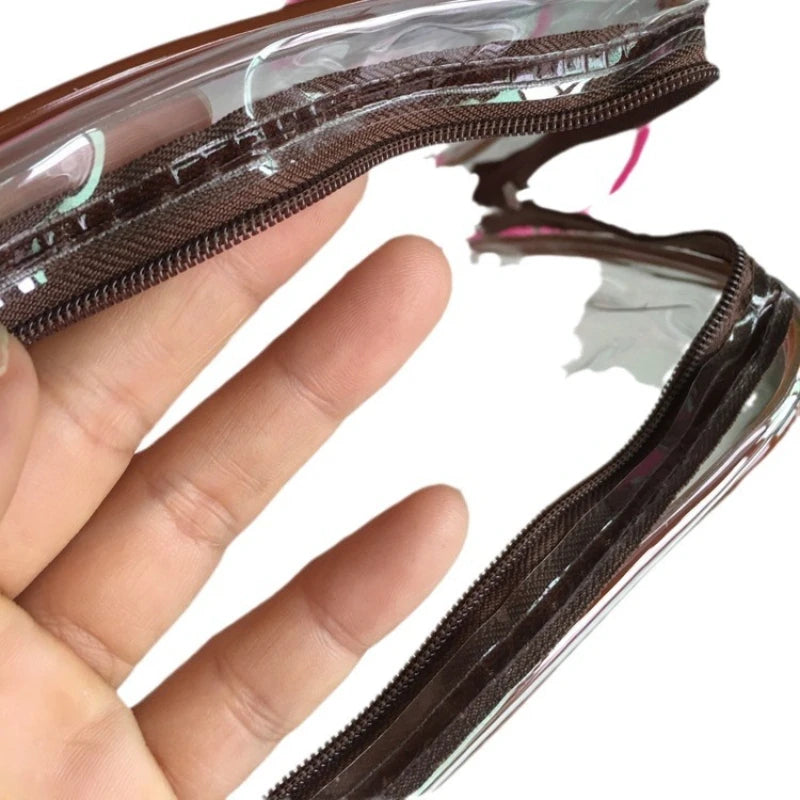 Transparent Travel Toiletry Bag | Waterproof PVC Organizer 3 Sizes Travel Toiletry Bag Peaceful Pleasures Health and Wellness