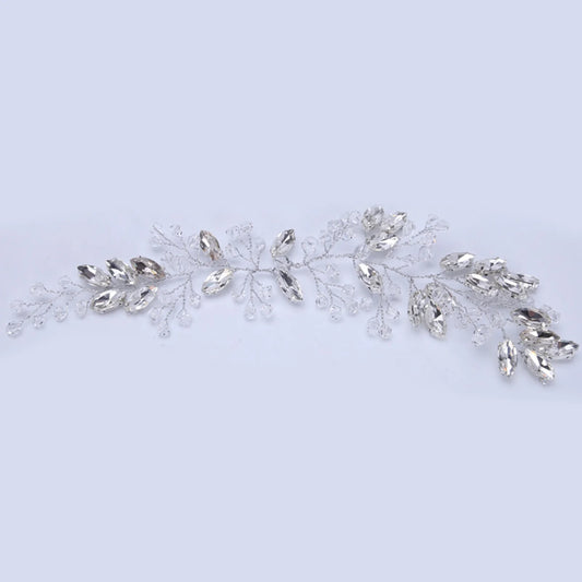Bridal Pearl Flower Hairpiece With Woven Leaf Headband For Wedding Dress And Formal Occasions Peaceful Pleasures Health and Wellness