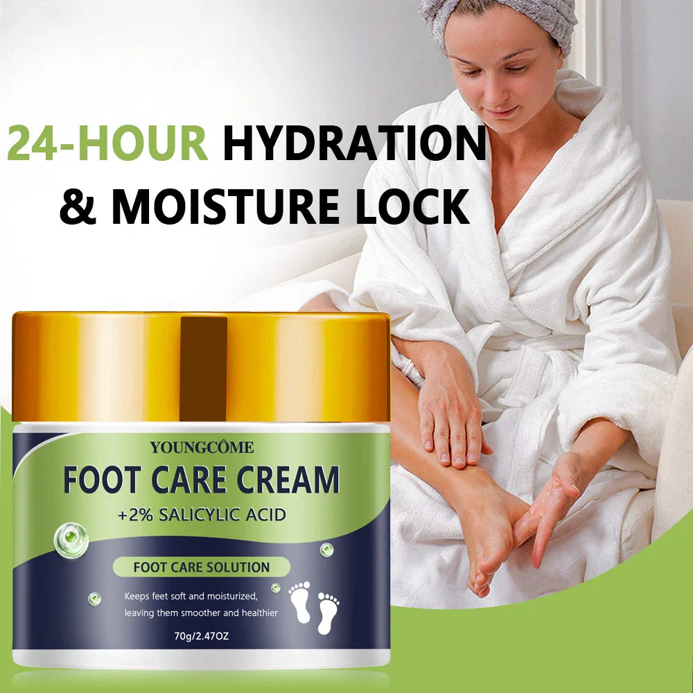 YOUNGCOME 2% Salicylic Acid Foot Cream – Moisturizing & Softening