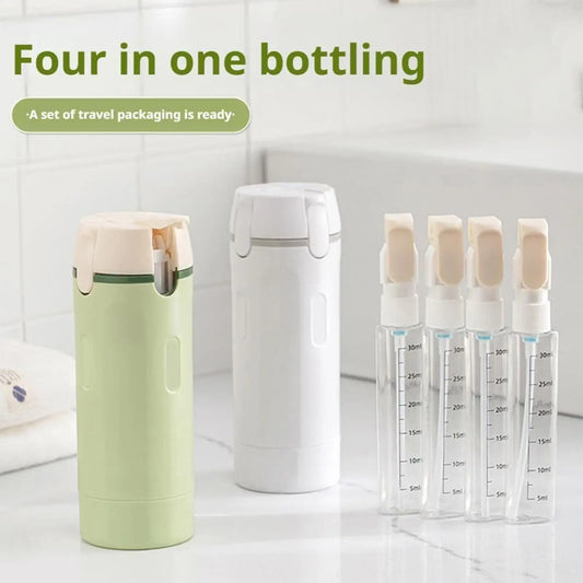 4-in-1 Leakproof Travel Dispenser Bottles Set with Labels Travel Dispenser Bottles Oasis Select