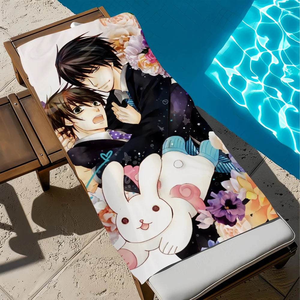 Sekai-ichi Hatsukoi Anime Quick-Dry Beach Towel | Soft & Absorbent Anime Beach Towel Peaceful Pleasures Health and Wellness z2 STJ70x140CM