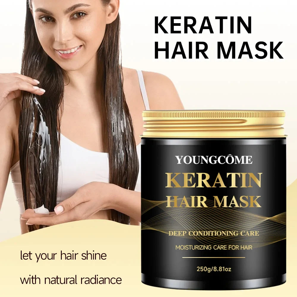 YOUNGCOME Keratin Collagen Hair Mask – Argan Oil, 250g