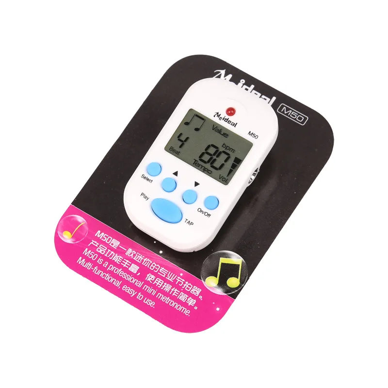 Mix M50 Mini Electronic Metronome Piano Guitar Guzheng Violin Rhythm
